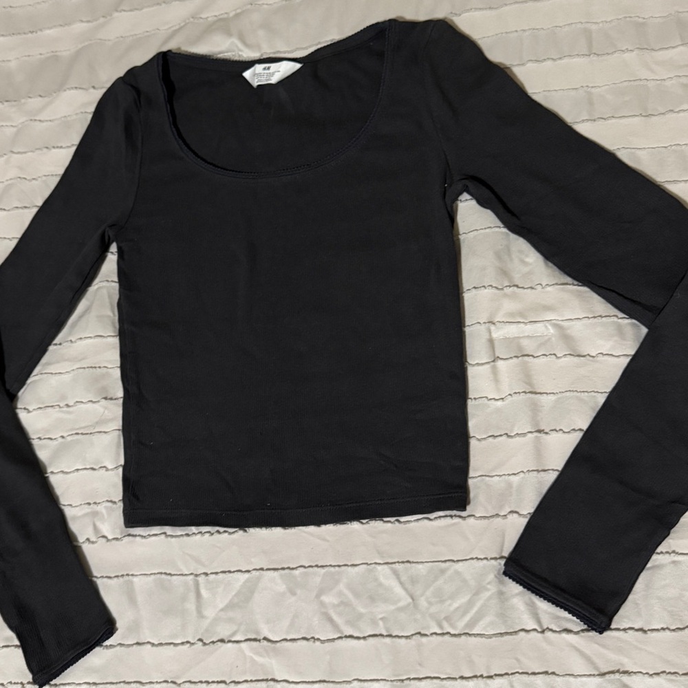 H&M Black Long Sleeve Kids Top